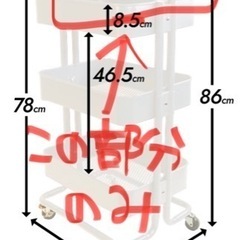 ワゴンのハンドル部分