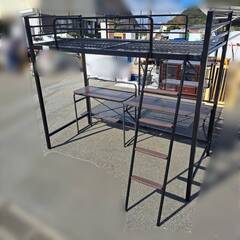 福岡市内近郊限定】ニトリ ロフトベッド アルル ブラック【配送料込み】