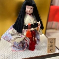 日本人形　ガラスケース　わらべ人形　宗玉