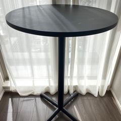 定価2万　ハイテーブル　ダイニングテーブル　ブラック　IKEA ...