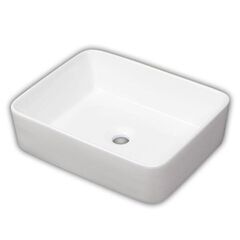 白陶器デザイン角型ベッセル洗面器ボウル　SL3470　新品…
