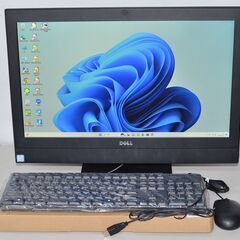 中古良品一体型パソコン DELL Optiplex 5250 Windows11+office 高性能core i3-7100/爆速SSD256GB/メモリー8GB/21.5インチ/無線内蔵