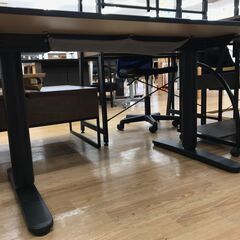 ★ジモティ割あり★  電動昇降デスク ブラック H65～125×W120×D80 クリーニング済み KJ4349 ☆ジモティ割あり☆ 電動昇降デスク ブラック H65～125×W120×D80