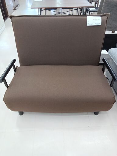 ★ジモティ割あり★  ソファーベッド ブラウン W108×D193×H26（90） クリーニング済み TC1595