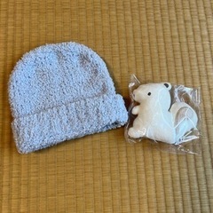 カシュウエア　新生児　帽子&りすのガラガラ