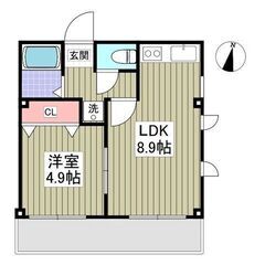 💙フリーレント1ヶ月！敷礼０！《1LDK》杉並区♦方南町駅から徒...