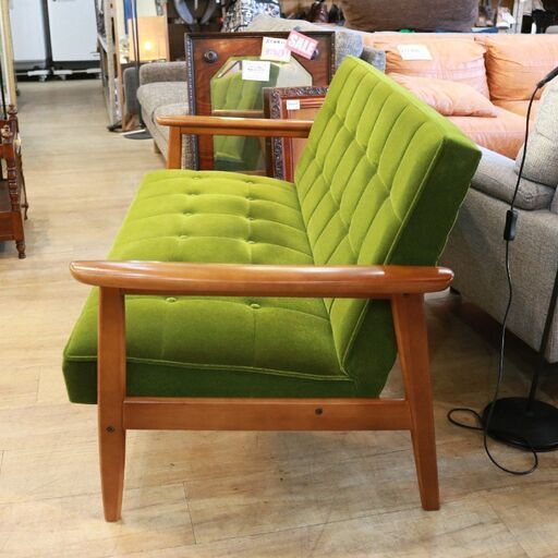 カリモク60 ソファ 2人掛け モケットグリーン チェア カリモク60 K