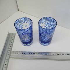 ⑫【ガラス製】タンブラーグラス（２個）