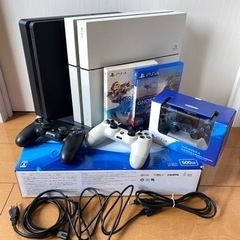 PlayStation 4 2台セット　コントローラー、ソフト付き