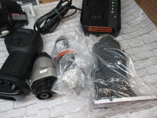 ブラックデッカー XVO185E1 コードレスマルチツール 中古品 18V 付属