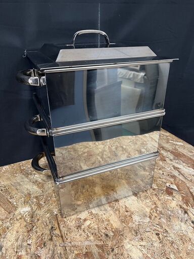 ★ステンレス　2段角蒸し器　28cm★