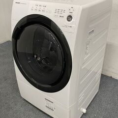 高年式!2021年製! シャープ/SHARP ES-S7F-WR ドラム式洗濯乾燥機 洗濯7kg/乾燥3.5kg 右開き ホワイト 中古家電 店頭引取歓迎 R7971