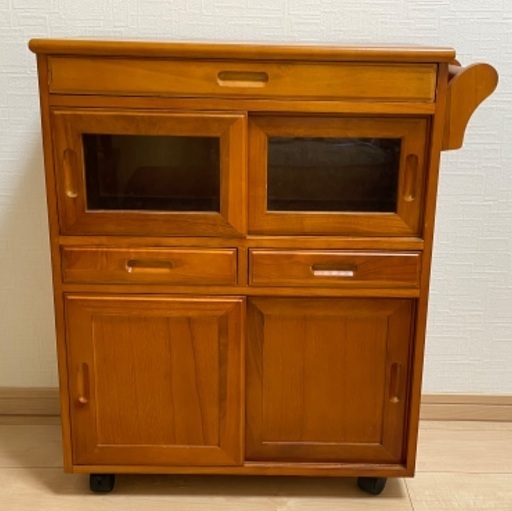 アンティーク　木製ワゴン（収納、ラック）