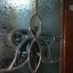 【中古品】三連パーテーション ステンドグラス