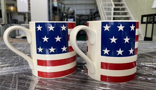 大阪⭐️エコマックス♻️「S292」ラルフローレンマグカップ ペア「Hamptons Flag」【大阪市プレミアム付商品券利用可能！】