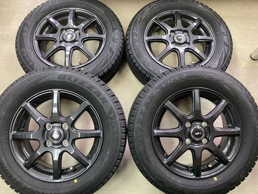 sih 4.5J 14インチ +45 4/100◇BS ブリザック VRX2 165/70R14付き  