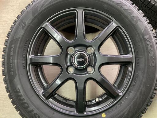 sih 4.5J 14インチ +45 4/100◇BS ブリザック VRX2 165/70R14付き  