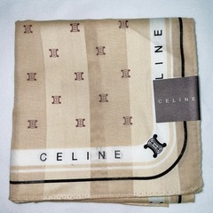 【新品未使用品】CELINE 大判ハンカチ 綿100%