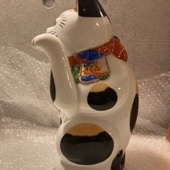 招き猫　猫置物　三毛猫