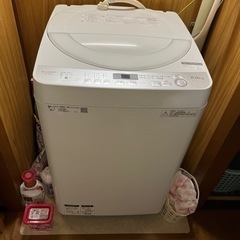 【取引済】SHARP洗濯機　5kg差し上げます