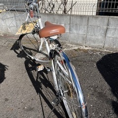 27㌅ 自転車 DACCARAT CRUZE 前カゴ、サドル、後輪、交換済み