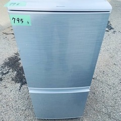 ER 795番　シャープ　ノンフロン冷凍冷蔵庫　SJ-D14C-S
