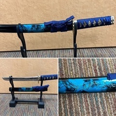 日本刀 プラスチック製 青 40cm
