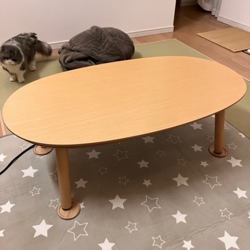 無印良品 楕円 こたつ 小 センター テーブル