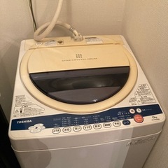 縦型洗濯機　TOSHIBA AW-60GK