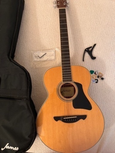 Jamesギター ピック付き  保証書あり