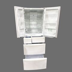 【全国対応】パナソニック (Panasonic) 6ドア 両開き 冷蔵庫 2014年製 NR-FVF460-W【一都三県直接配達可能】