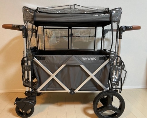 【只今取引中】KEENZ×PUPPAPUPO ストローラーワゴン　グレー色