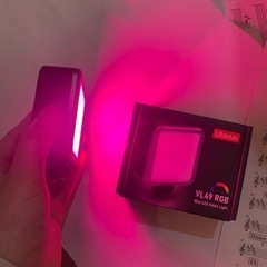 最新 Ulanzi VL49 RGB撮影ライト+三脚付き LED...