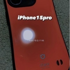 iPhone15pro専用ケース カバー(オレンジ)
