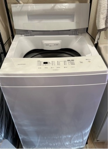 アイリスオーヤマ2022年製 洗濯機 6kg（IRIS IAW-T604E-W WHITE）ほぼ新品 取扱説明書・保証書付き