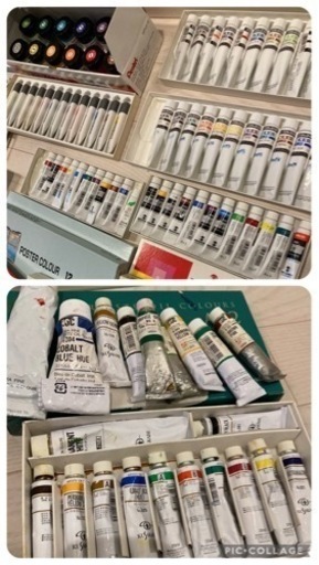 油絵用の絵の具、ポスターカラー用の絵の具