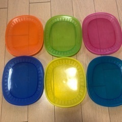 IKEA プラスチック　皿　6枚