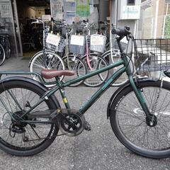 中古子供自転車2929 24インチ 6段ギヤ LEDオートライト 身長