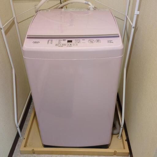 AQUA7キロ洗濯機.棚セット