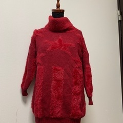 🌺赤系　ハイネックセーター