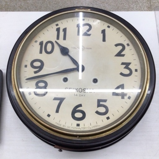 可動商品　精工舎　丸型トーマス型掛時計