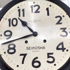 可動商品　精工舎　丸型トーマス型掛時計