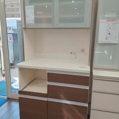 ★【パモウナ】レンジボード  食器棚  キッチン収納  (幅90cm)   💳自社配送時🌟代引き可💳※現金、クレジット、スマホ決済対応※   