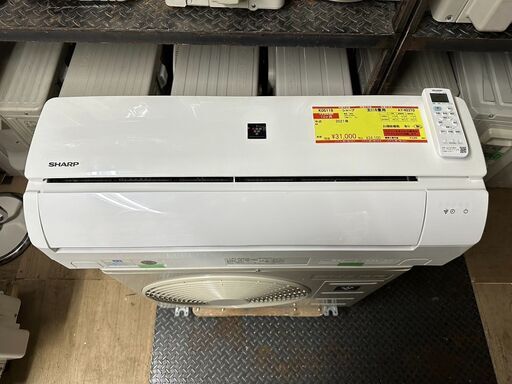 K05119　シャープ　2021年製　中古エアコン　主に6畳用　冷房能力　2.2KW ／ 暖房能力　2.5KW