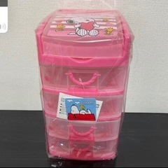 【新品】 ②スヌーピー　棚　（ピンク色）