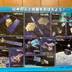幼児向けパズル「日本の人工衛星をおぼえよう」