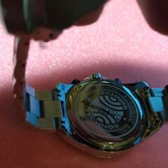 新品 テクノス TECHNOS  クロノグラフ アナログ腕時計 5気圧防水 クオーツ ステンレスブルー メンズ 