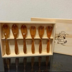 【新品】ラスカル　木製カトラリーセット