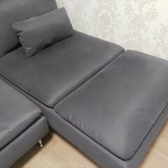 IKEA　イケア　ソファ　ソーデルハムン　寝椅子　グレー系