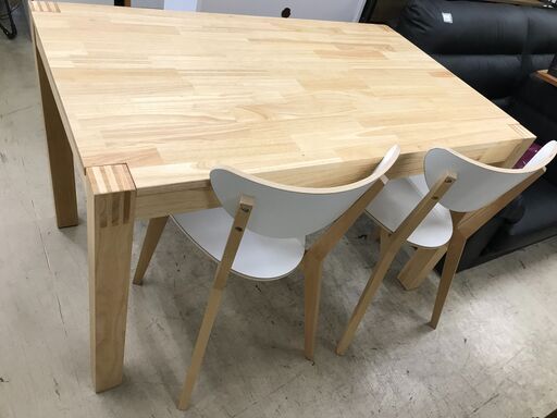 イケア IKEA ダイニングテーブルセット ダイニングテーブル5点セット ダイニング イス4脚 NORDBY ノールドビー アンティーク風 アンティークス 木製 無垢材 北欧 おしゃれ クリーニング済 堺市 石津【ジャングルジャングルサカイ石津店】